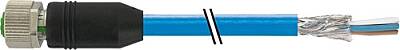 7000-14641-6770150 M12 female 0° D-cod. with cable shielded PUR 1x4xAWG22 shielded bu UL/CSA+drag ch. 1.5m - 1