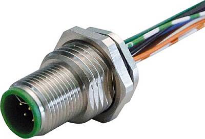 7000-15605-9420030 M12 male recept. Y-cod. rear PP-wires AWG20/26 0.3m - 1