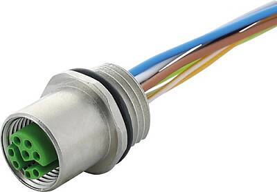 7000-15621-9420020 M12 female recept. Y-cod. front PP-wires AWG20/26 0.2m - 1
