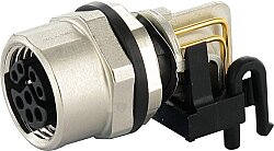 7000-15711-0000000 M12 female receptacle 90° Y-cod. solder terminal