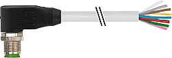 7000-17021-2070030 M12 male 90° A-cod. with cable PVC 8x0.25 gy UL/CSA 0.3m