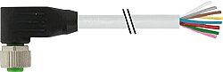 7000-17061-2070300 M12 female 90° A-cod. with cable PVC 8x0.25 gy UL/CSA 3m