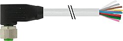 7000-19061-3020750 M12 female 90° A-cod. with cable PUR 12x0.25 gy UL/CSA+robot+drag ch. 7.5m