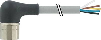 7000-23351-4521500 M23 female 90° with cable PUR 16x0.5+3x1.0 gy UL/CSA+drag ch. 15m - 1