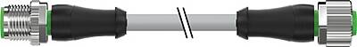 7000-40041-2582500 M12 male 0° / M12 female 0° A-cod. PUR 5x0.34 gy UL/CSA+robot+drag ch. 25m - 2