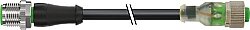 7000-40042-6550500 M12 male 0° / M12 female 0° A-cod. LED PUR 5x0.34 bk UL/CSA+robot+drag ch. 5m - 2