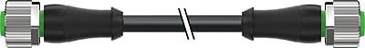 7000-40051-6350750 M12 female 0° / M12 female 0° A-cod. PUR 5x0.34 bk UL/CSA+drag ch. 7.5m - 1