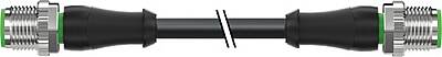 7000-40055-6150100 M12 male 0° / M12 male 0° A-cod. PVC 5x0.34 bk UL/CSA 1m - 2