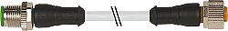7000-40061-2330500 M12 male 0° / M12 female 0° A-cod. PUR 3x0.34 gy UL/CSA+drag ch. 5m