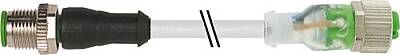 7000-40311-2340100 M12 male 0° / M12 female 0° A-cod. LED PUR 4x0.34 gy UL/CSA+drag ch. 1m - 1