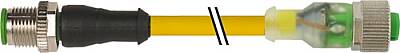 7000-40315-0540200 M12 male 0° / M12 female 0° A-cod. LED PUR 4x0.34 ye UL/CSA+robot+drag ch. 2m - 1