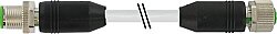 7000-40521-3490500 M12 male 0° / M12 female 0° A-cod. shielded PUR 5x0.34 shielded gy 5m