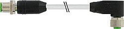 7000-40541-2020060 M12 male 0° / M12 female 90° A-cod. shielded PVC 5x0.34 shielded gy UL/CSA 0.6m