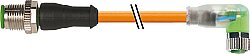 7000-40641-8450030 M12 male 0° / M8 female 90° A-cod. LED PUR 3x0.34 og UL/CSA+robot 0.3m
