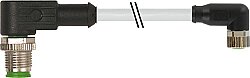 7000-40681-2100030 M12 male 90° / M8 female 90° A-cod. PVC 3x0.25 gy UL/CSA 0.3m