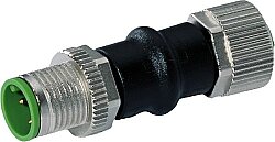 7000-42252-0000000 Adaptor M12 male / M12 female A-cod. shielded 4-pol., U-I CONVERTER