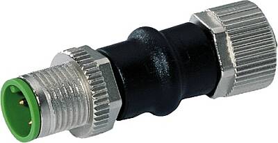 7000-42252-0000000 Adaptor M12 male / M12 female A-cod. shielded 4-pol., U-I CONVERTER - 1