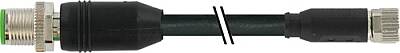 7000-43301-6402000 M12 male 0° / M8 female 0° A-cod. shielded PUR 3x0.34 shielded bk UL/CSA+drag ch. 20m - 1