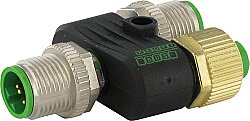 7000-44151-0000000 T-Coupler M12 male / M12 male + female B-cod. 5-pol., Profibus