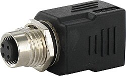 7000-44671-0000000 Adaptor M12 female / RJ45 0° 4-pol., shielded, CAT5