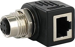 7000-44681-0000000 Adaptor M12 female / RJ45 90° 4-pol., shielded, CAT5