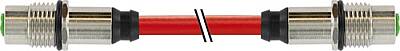 7000-44841-7920140 M12 fem. recept. / M12 fem. recept. D-cod. rear PUR 1x4xAWG22 shielded rd UL/CSA+drag ch. 1.4m - 1