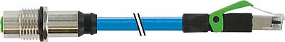 7000-44851-6770300 M12 fem. recept. D-cod. rear/RJ45 male 0° shielded PUR 1x4xAWG22 shielded bu UL/CSA+drag ch. 3m - 1