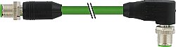 7000-47011-8310300 M12 male 0° / M12 male 90° Y-cod. Shielded PUR AWG20/26 shielded gn UL/CSA+drag ch. 3.0m