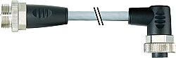 7000-50031-9610450 7/8'' male 0° / 7/8'' female 90° PUR 5x1.5 gy UL/CSA+drag ch. 4.5m