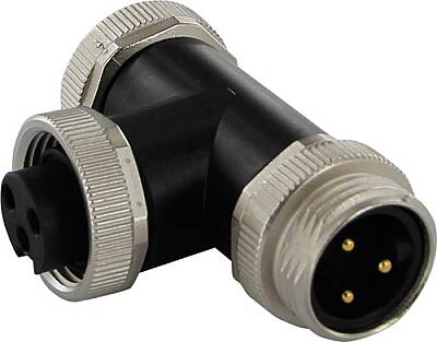 7000-50071-0000000 "T-Coupler 7/8"" male / 2x 7/8"" female" 3-pol. - 1