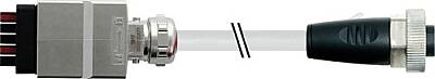 7000-50301-9620100 7/8'' female 0° / Push Pull Power AIDA PUR 5x2.5 gy UL/CSA+drag ch. 1m - 1