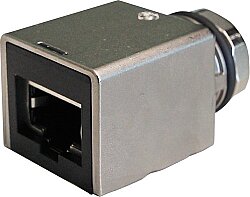 7000-51531-0000000 Adaptor M12 female 0° X-cod. / RJ45 0° 8-pol., shielded, CAT6A