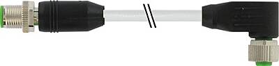 7000-53021-3020600 M12 male 0° / M12 female 90° A-cod. PUR 12x0.25 gy UL/CSA+robo 6.0m - 1