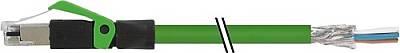 7000-74101-6590150 RJ45 male 0° with cable shielded PUR 1x4xAWG22 shielded gn UL/CSA+drag ch. 1.5m - 1
