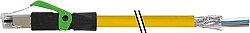 7000-74101-6750500 RJ45 male 0° with cable shielded PUR 1x4xAWG22 shielded ye UL/CSA+drag ch. 5m