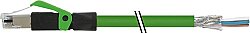 7000-74101-8002500 RJ45 male 0° with cable shielded PVC 1x4xAWG22 shielded gn UL/CSA+drag ch. 25m