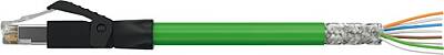 7000-74111-7901500 RJ45 male 0° with cable Gigabit PUR 4x2xAWG26 shielded gn UL/CSA 15m - 1