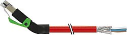 7000-74121-7921000 RJ45 male 45° up with cable shielded PUR 1x4xAWG22 shielded rd UL/CSA+drag ch. 10m
