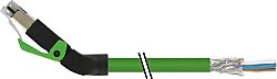 7000-74121-7940150 RJ45 male 45° up with cable shielded PUR 1x4xAWG22 shielded gn UL/CSA 1.5m