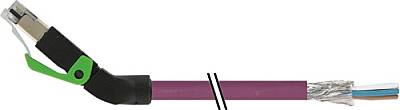 7000-74121-7981000 RJ45 male 45° up with cable shielded PUR 1x4xAWG22 shielded vt UL/CSA+drag ch. 10m - 1