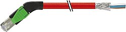 7000-74161-7921000 RJ45 male 45° left with cable shielded PUR 1x4xAWG22 shielded rd UL/CSA+drag ch. 10m