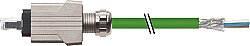 7000-74601-7940200 RJ45 Push Pull male 0° with cable AIDA PUR 1x4xAWG22 shielded gn UL/CSA 2m