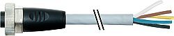 7000-78021-9611750 7/8" female 0° with cable PUR 5x1.5 gy UL/CSA+drag chain 17.5m
