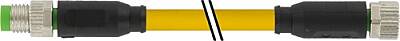 7000-88001-0301000 M8 male 0° / M8 female 0° A-cod. PUR 3x0.25 ye UL/CSA+drag ch. 10m - 1