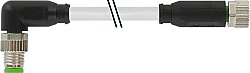 7000-88061-2500150 M8 male 90° / M8 female 0° A-cod. PUR 3x0.25 gy UL/CSA+robot+drag ch. 1.5m