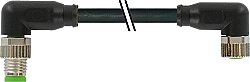 7000-88091-6110750 M8 male 90° / M8 female 90° A-cod. PVC 4x0.25 bk UL/CSA 7.5m