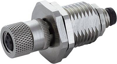 7000-88111-0000000 M8 panel feed through male / female 0° A-cod. 3-pol., shielded - 1