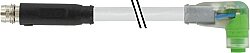 7000-88161-2300200 M8 male 0° / M8 female 90° A-cod. snap-in LED PUR 3x0.25 gy UL/CSA+drag ch. 2m