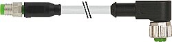 7000-88261-2301000 M8 male 0° / M12 female 90° A-cod. PUR 3x0.25 gy UL/CSA+drag ch. 10m