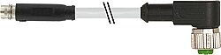 7000-88381-2100030 M8 male 0° snap-in/ M12 female 90° A-cod. screw-in PVC 3x0.25 gy UL/CSA 0.3m